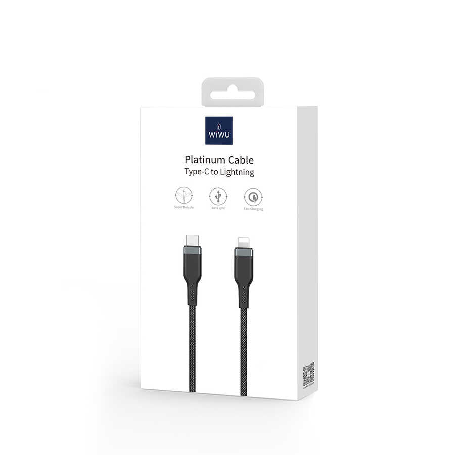 Wiwu Platinum Serisi PT04 PD To Lightning Kablo 0.3M - 3 Wiwu Platinum Serisi PT04 PD To Lightning Kablo 0.3M - 3